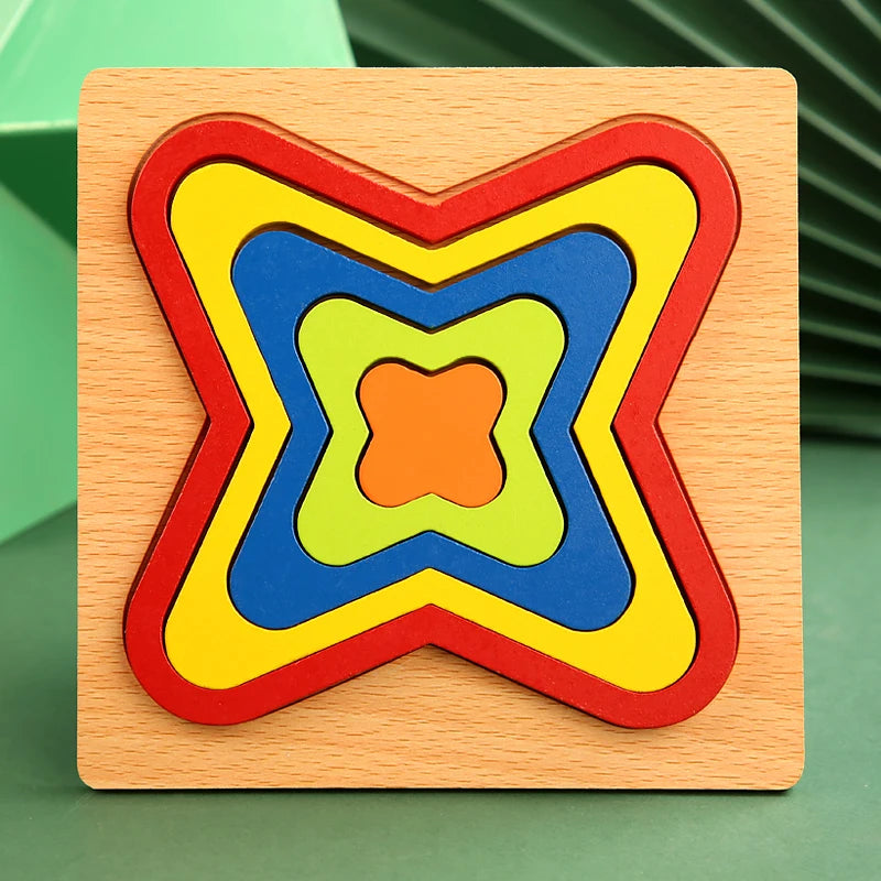 Geometric Puzzle Board