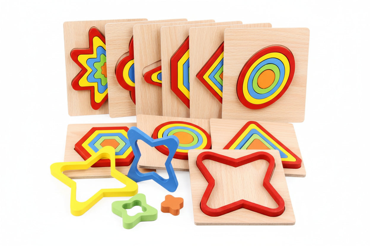 Geometric Puzzle Board