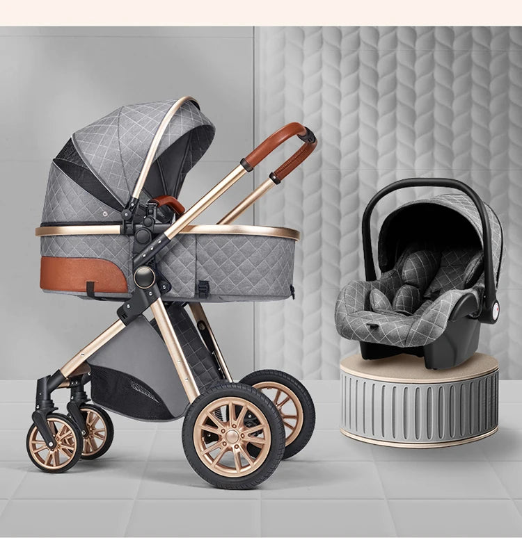 3-in-1 Luxury Baby Stroller