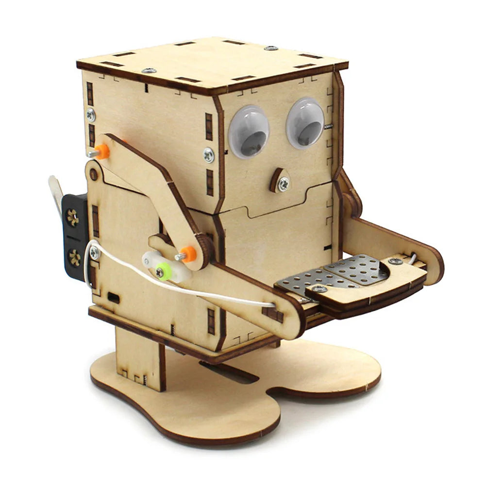 Wooden Coin Robot Kit
