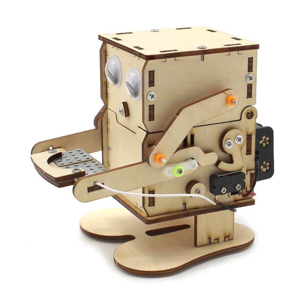 Wooden Coin Robot Kit