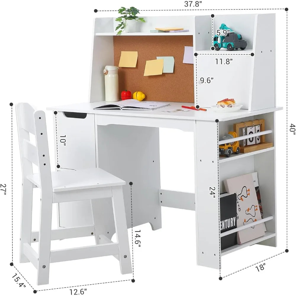 Kids Study Desk Set