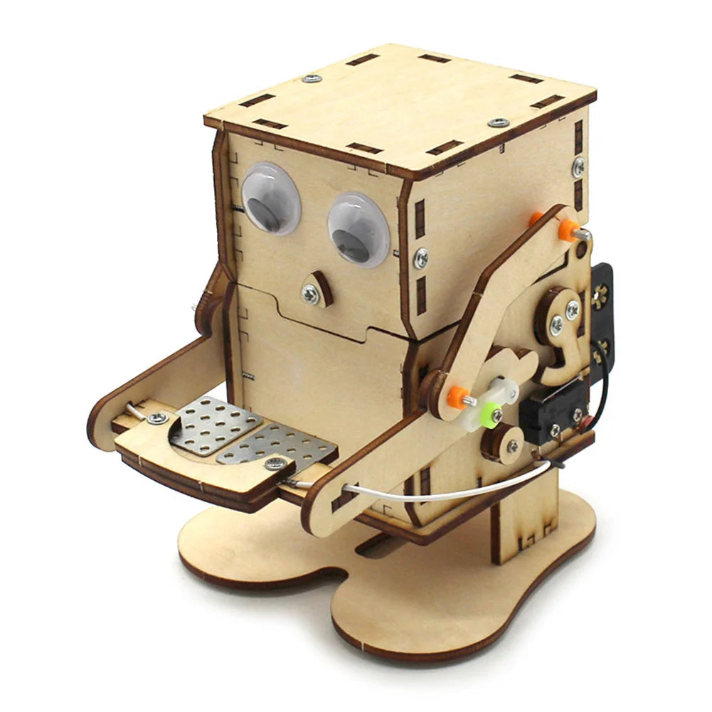 Wooden Coin Robot Kit
