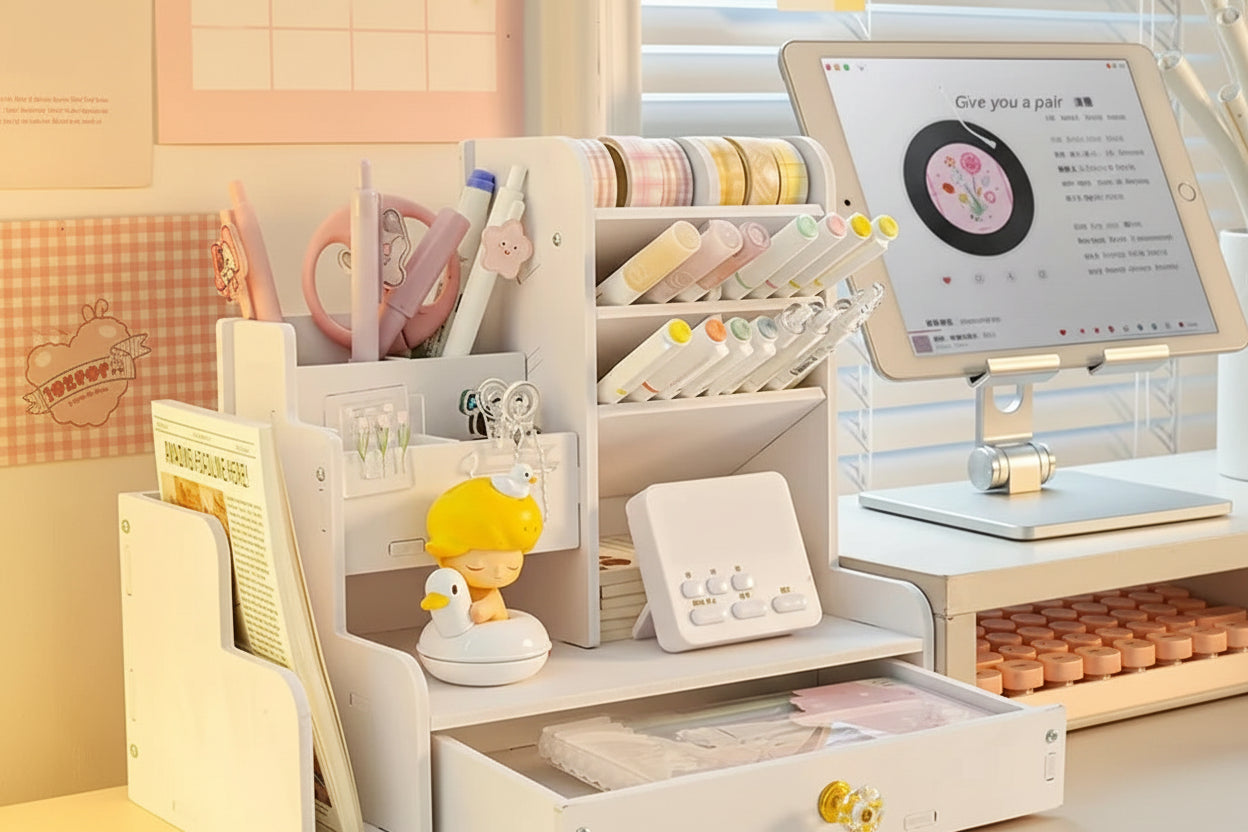 Wooden Desk Organizer