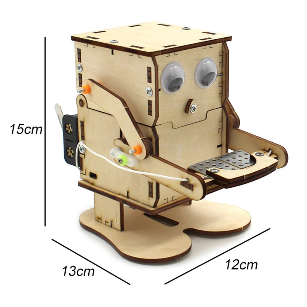 Wooden Coin Robot Kit