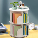 Rotating 2-Tier Bookshelf