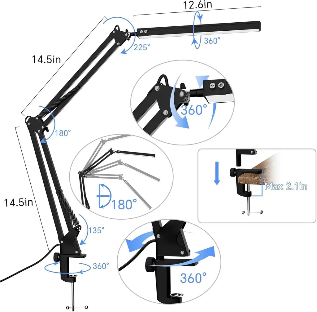 Adjustable LED Desk Lamp