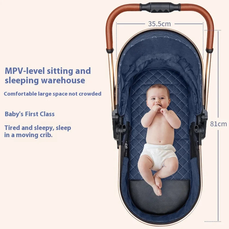 3-in-1 Luxury Baby Stroller