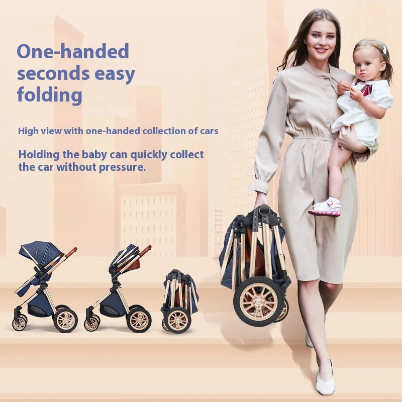 3-in-1 Luxury Baby Stroller